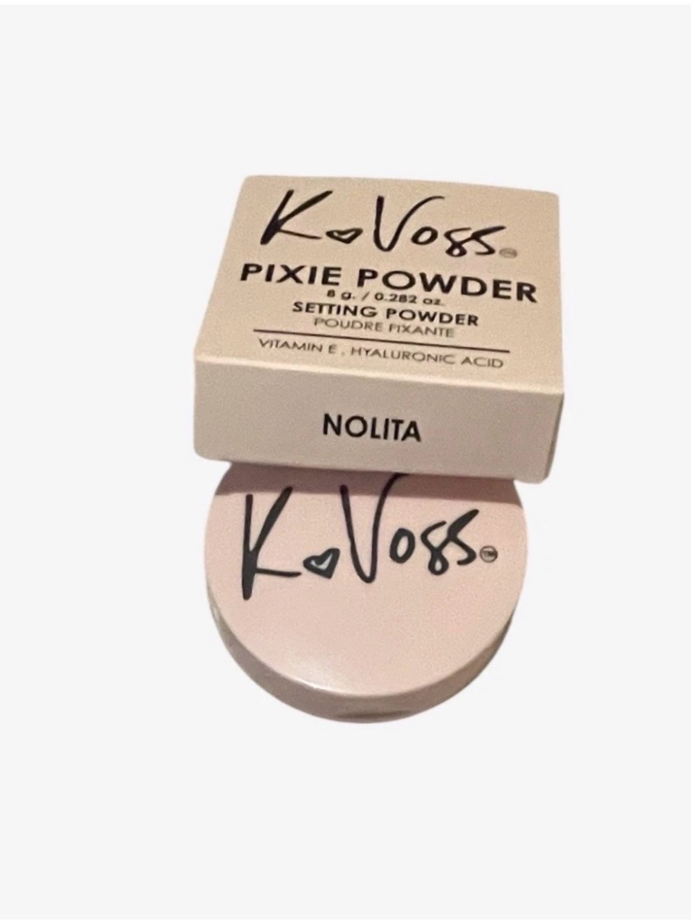 Light Pink Pressed Setting Powder Compact - - Picture 2 of 5